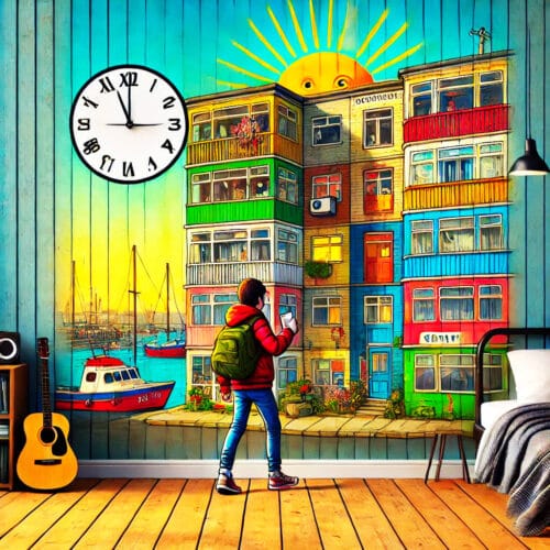 Street Art de Bâtiment Coloré