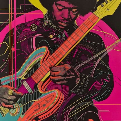 Guitariste en transe