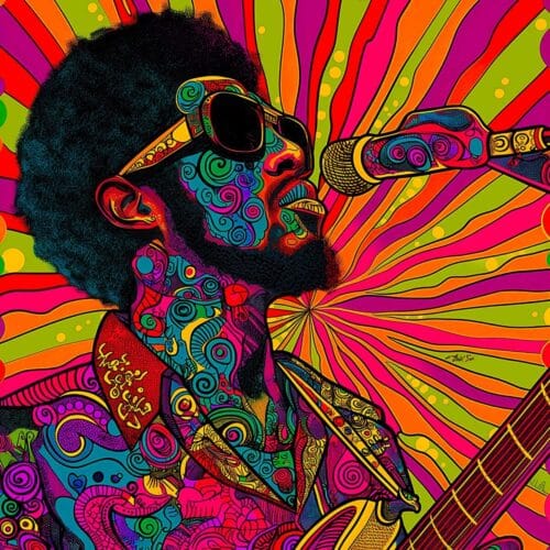 Musicien avec Microphone