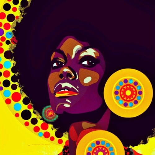 Portrait Vibrant de Femme