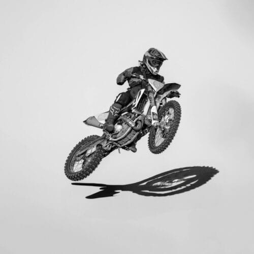 Saut en motocross