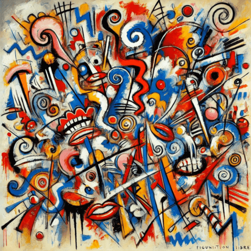 Expression colorée chaotique