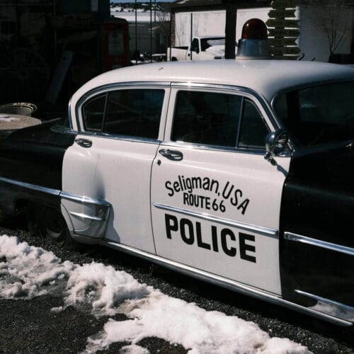 Voiture de police vintage