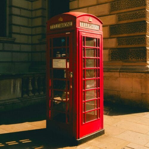 Cabine Téléphonique Rouge à Londres