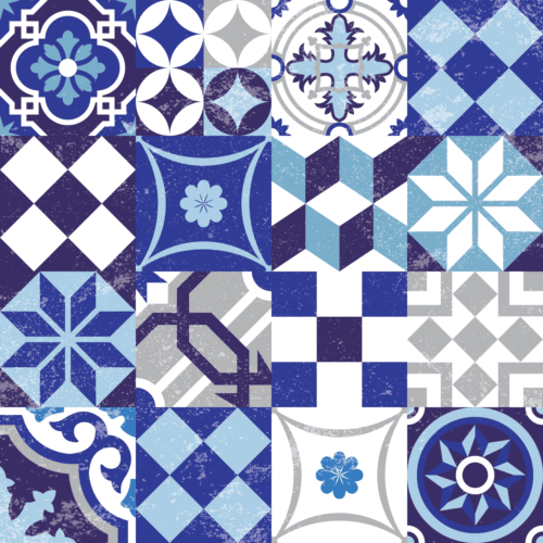 Motif de carrelage vintage