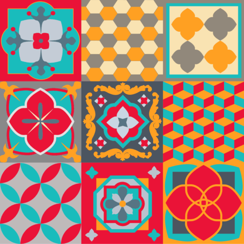 Motifs géométriques de carreaux