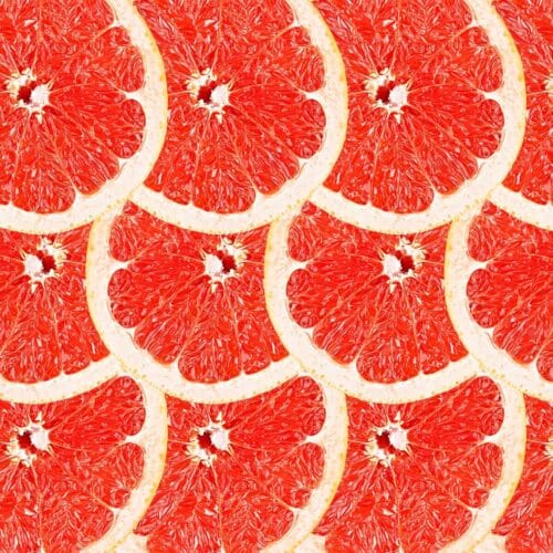 Motif de pamplemousse rouge