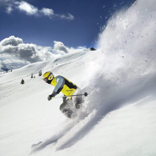 Skieur en Action