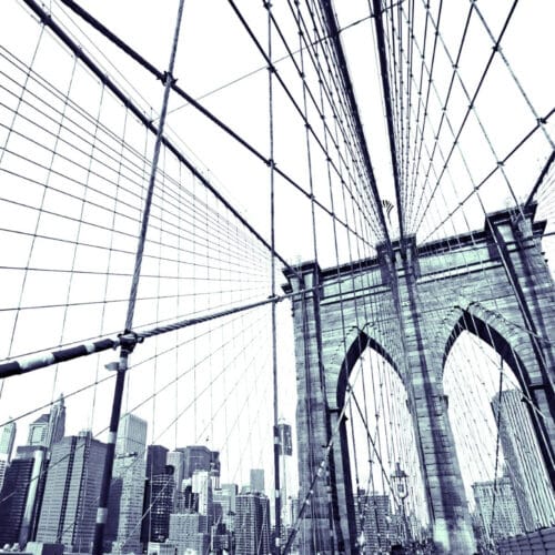 Pont de Brooklyn en Perspective