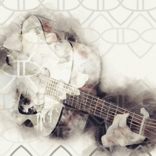 Mains et Guitare Acoustique