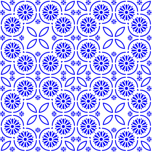Design floral géométrique