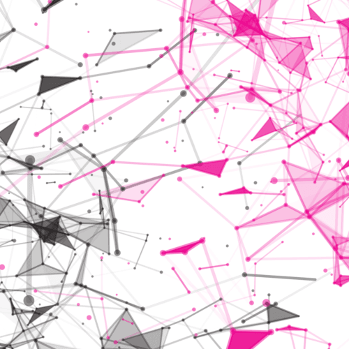 Motif abstrait de réseau géométrique